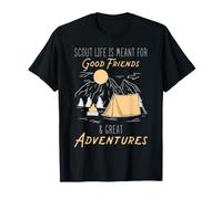 Scout Life Good Friends Great Adventures Camping Outdoors T-Shirt