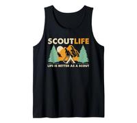 Scout Life Hammock Camping Mountain Outdoor Adventure Vibe Tank Top