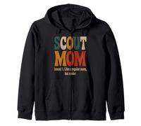 Scout Mom Definition Like a Regular Mom But Cooler Zip Hoodie