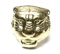 Scout Neckerchief Slide Tiger Head Bolo In Lightweight Cast Metal Makes It Durable in Goldtone Finish