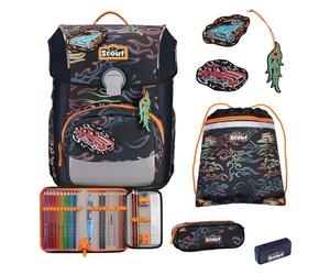 Scout Neo Exklusiv Safety Light School bag set 5-piece black