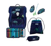 Scout Neo Exklusiv Superflash School bag set 4-piece blue