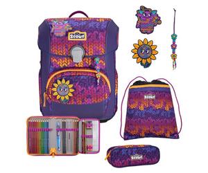 Scout Neo Exklusiv Superflash School bag set 4-piece red