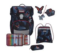 Scout Neo LED School bag set 8-piece black