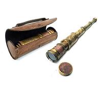 Scout Regiment Brass Telescope 19" London 1940 Broadhurt Clarkson Antique Replica Spyglass Scope High Resolution DF Lens Brilliant Magnification (Scout -19")
