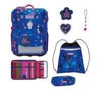 Scout Neo LED School bag set 8-piece blue