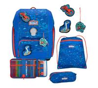 Scout satchel Superflash Genius Set 4-teilig Blue Dino