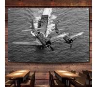 Scout Squadron 6 During Pearl Harbor Attack Flag Banner Wall Chart Canvas Painting WW II Fighter Jets Bombers Posters & Prints Wall Art Decoration Tapestry For Room, Home, Bedroom,38X57 inches