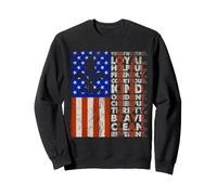 Scout Values Patriotic Flag Fleur De Lys Troop Law Words Sweatshirt