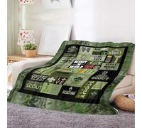 Scouting Fleece Blanket - Green Boy Scout Throw Blanket for Camping, Hiking, Outdoor Adventures - Soft Cozy Flannel for Scouts, Leaders, Eagle Scout Gift, Scout Room Decor (Green Scout 50x60inch)