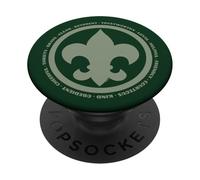 Scouting Fleur De Lis & Scout Law BSA Cub Scouts Logo PopSockets Adhesive PopGrip