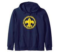 Scouting Fleur De Lis & Scout Law BSA Cub Scouts Logo Zip Hoodie
