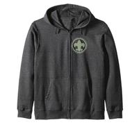 Scouting Fleur De Lis & Scout Law BSA Cub Scouts Logo Zip Hoodie