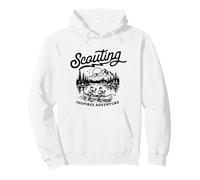 Scouting Inspires Adventure Canoe Outdoors Retro Scouts Pullover Hoodie