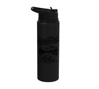 Scouting Inspires Adventure Canoe Outdoors Retro Scouts Stainless Steel Insulated Water Bottle