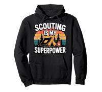 Scouting Is My Superpower Camping Adventure Pullover Hoodie