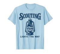 Scouting Lights The Way Vintage Outdoor Lantern Cub Scouts T-Shirt