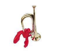 Scouting Trumpet Bugle with Mouthpiece Marching Bugle for Beginner Band Gold 30.5x10.5cm