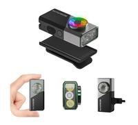 SCOUTLITE Vario RGB 700 EDC Torch, 700-Lumen Dual-Beam Light with RGB & UV Modes, Magnetic Clip, Type-C Rechargeable 1000mAh Mini Torch for Work, Camping & Headlamp Use