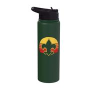 Scouts Fleur-De-Lis Retro 80's Throwback Scouting America Stainless Steel Insulated Water Bottle