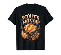 Scout's Honor Sourdough Bread Linocut Funny Baker T-Shirt
