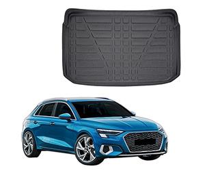 SCOUTT Boot Liner Mat fits Audi A3 8Y Sportback 2021-up, Water Resistant, Pet Friendly Equipment, Anti Slip, Raised edges, Tailored Fit, Easy to Roll and Clean