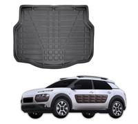 SCOUTT Boot Liner Mat fits Citroen C4 Cactus 2013-2021, Water Resistant, Pet Friendly Equipment, Anti Slip, Raised edges, Tailored Fit, Easy to Roll and Clean