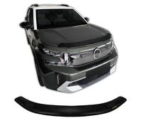 SCOUTT | Hood Deflector Bonnet Guard Compatible With C5 Aircross 2017 - Up Black, Tinted, Aerodynamic, Acrylic Glass