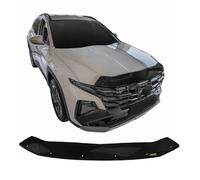 SCOUTT | Hood Deflector Bonnet Guard Compatible With Hyundai Tucson 2020-Up Black, Tinted, Aerodynamic, Acrylic Glass
