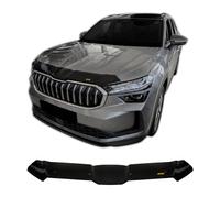 SCOUTT | Hood Deflector Bonnet Guard Compatible With Skoda Kodiaq 2024-Up Black, Tinted, Aerodynamic, Acrylic Glass
