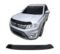 SCOUTT | Hood Deflector Bonnet Guard Compatible With Suzuki Vitara 2015-Up Short Black, Tinted, Aerodynamic, Acrylic Glass