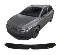 SCOUTT | Hood Deflector Bonnet Guard Compatible With VW Golf Mk8 2020-Up Black, Tinted, Aerodynamic, Acrylic Glass