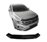SCOUTT | Hood Deflector Bonnet Guard Compatible With VW T-Roc 2017-Up Black, Tinted, Aerodynamic, Acrylic Glass