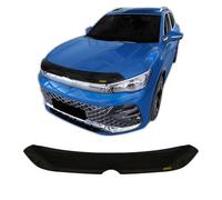 SCOUTT | Hood Deflector Bonnet Guard Compatible With VW Tiguan 2024-Up Black, Tinted, Aerodynamic, Acrylic Glass