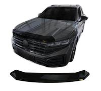SCOUTT | Hood Deflector Bonnet Guard Compatible With VW Touareg 2018-Up Black, Tinted, Aerodynamic, Acrylic Glass