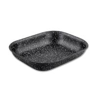 Scoville NEVERSTICK 26cm Roasting Tray, Small Non Stick Roasting Dish for Oven, 26cm x 21cm, Perfect for Meats & Vegetables, Oven Safe to 260°C, Dishwasher Safe, PFOA Free, Toughened Aluminium, Black