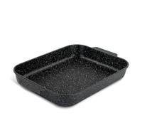 Scoville NEVERSTICK 32cm Roaster, Non-Stick Roasting Tray for Home Ovens, 32cm x 25cm, Integrated Grab Handles, Deep Baking Tray, Dishwasher Safe, PFOA Free, Aluminium, Black