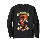 Scoville Scale Chaser Hot Sauce Enthusiast Funny Long Sleeve T-Shirt