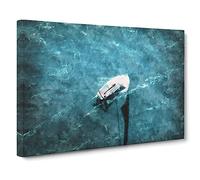 Scow Boat Out Sailing Canvas Print | Gallery Wrapped 30mm Frame Wall Art | 30x20 inches | Ready to Hang | Coastal Seascape Picture | Living Room Bedroom Lounge Office