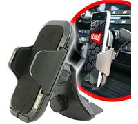 scozzi Car Phone Holder CD Slot Mount Drive Player Mobile, 360° Rotatable, Universal e.g. compatible with Samsung S24 S23 S22 S21 A55 A54 A53 for iPhone 15 14 13 12 11 XR FE Plus Ultra Max Lite Pro