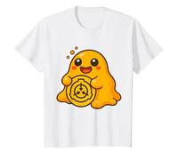 SCP-999 Holding SCP Foundation Logo Happiness Slime Blob T-Shirt, Youth, White, Small