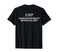 SCP Foundation Containment Specialist, Design on Back T-Shirt