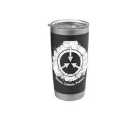 SCP Foundation Grunge Logo Stainless Steel Insulated Tumbler