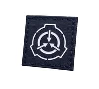 SCP Foundation Patch “Secure. Contain. Protect.” Black and Reflective White Hook Backed Patch for Tactical Gear, Backpacks, Jackets, Cosplay, and Collectors