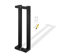 Scpantkend Sliding Glass Door Handle with Screws,50/60/80/120/150cm Modern Door Handle Replacement,Double Sided Modern Barn Door Pull Bar,Front Door/Gate(Black,Length 80cm(31.5inch))