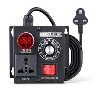 SCR Voltage Regulator Stepless Fan Speed Controller, 5000W 220V Single-Phase, with Separate Switch Control, Real-Time Voltage Display, Overload Protection, for Household Appliances