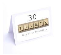 Scrabble Birthday Cards (30th Birthday Card)