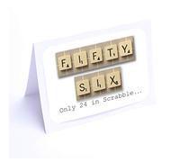 Scrabble Birthday Cards (56th Birthday Card)