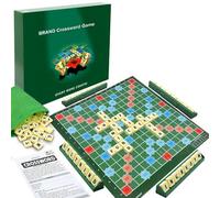 Scrabble Board Game, Family Word Game with Letter Blocks & Storage Tray for Kids Ages 6 and Up, Classic Word Games for 2-4 Players, Portable Fun Family Games for Kids and Adults | Kids Gifts (Large)