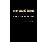 Scrabble Game Score Sheets for 2-4 players: 5x8 inches 120 blank score sheets , Gift For Scrabble Lovers